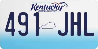 KY license plate 491JHL