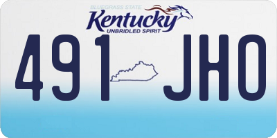 KY license plate 491JHO