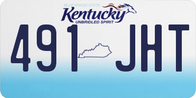 KY license plate 491JHT