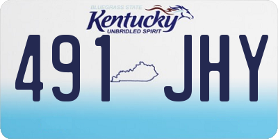 KY license plate 491JHY