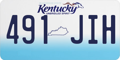 KY license plate 491JIH