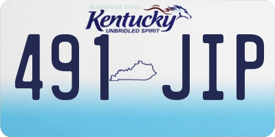 KY license plate 491JIP
