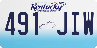 KY license plate 491JIW