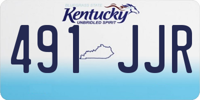 KY license plate 491JJR