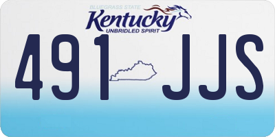 KY license plate 491JJS