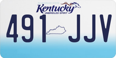 KY license plate 491JJV
