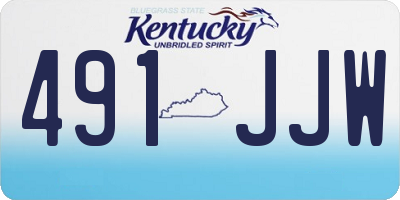 KY license plate 491JJW