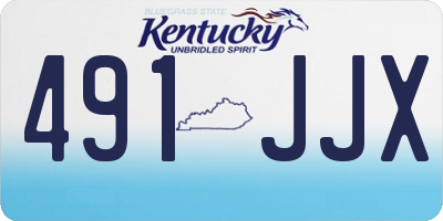 KY license plate 491JJX