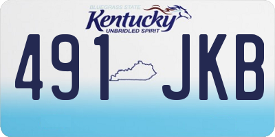 KY license plate 491JKB