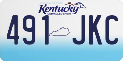 KY license plate 491JKC