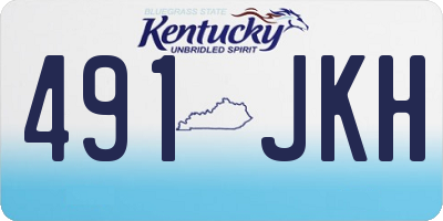 KY license plate 491JKH