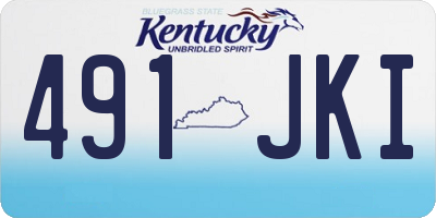 KY license plate 491JKI