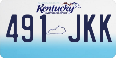 KY license plate 491JKK