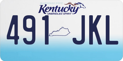 KY license plate 491JKL