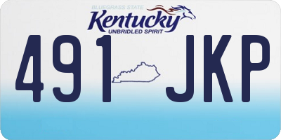 KY license plate 491JKP