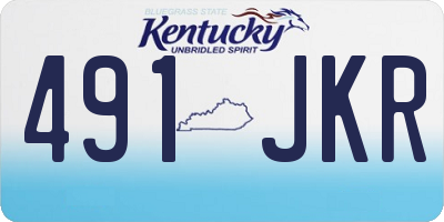 KY license plate 491JKR