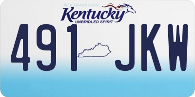KY license plate 491JKW