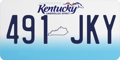 KY license plate 491JKY