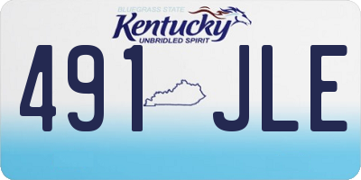 KY license plate 491JLE