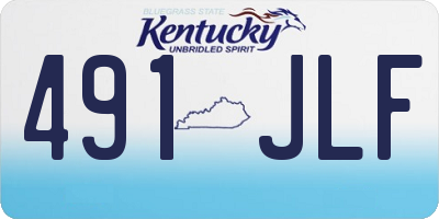 KY license plate 491JLF