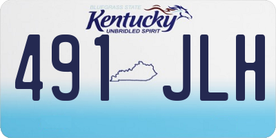 KY license plate 491JLH