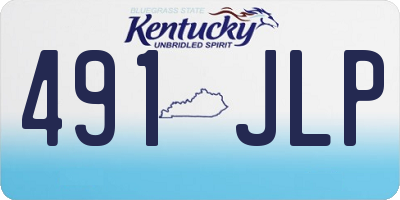 KY license plate 491JLP