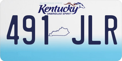 KY license plate 491JLR
