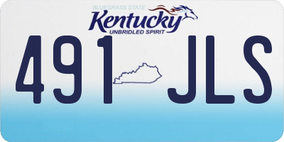 KY license plate 491JLS