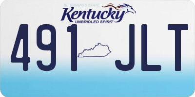 KY license plate 491JLT