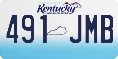 KY license plate 491JMB