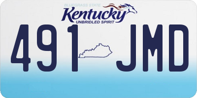 KY license plate 491JMD