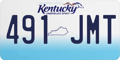 KY license plate 491JMT