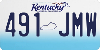 KY license plate 491JMW