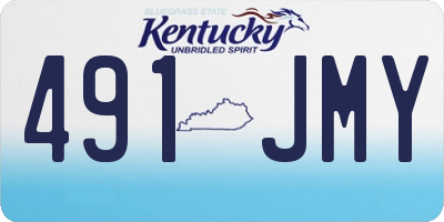 KY license plate 491JMY
