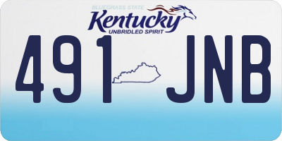 KY license plate 491JNB