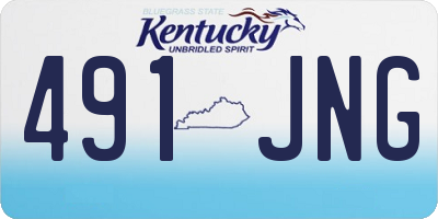 KY license plate 491JNG