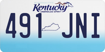 KY license plate 491JNI