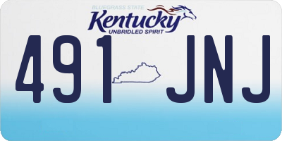 KY license plate 491JNJ