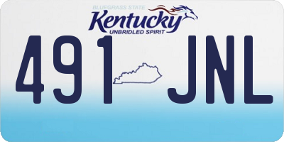 KY license plate 491JNL