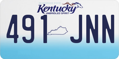 KY license plate 491JNN