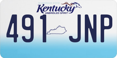 KY license plate 491JNP