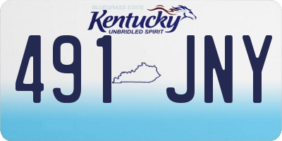 KY license plate 491JNY