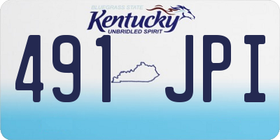 KY license plate 491JPI