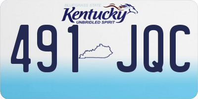 KY license plate 491JQC