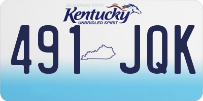 KY license plate 491JQK