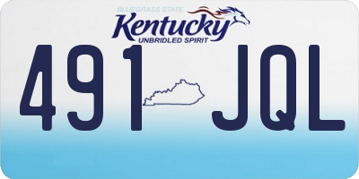 KY license plate 491JQL