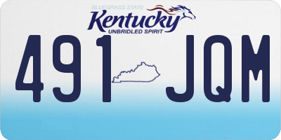 KY license plate 491JQM