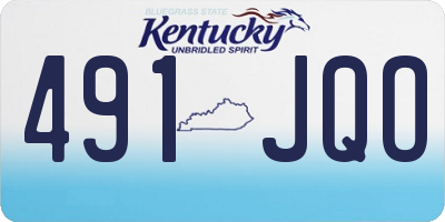 KY license plate 491JQO