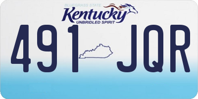 KY license plate 491JQR