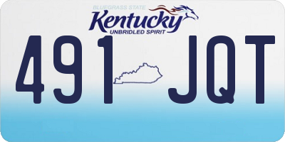 KY license plate 491JQT